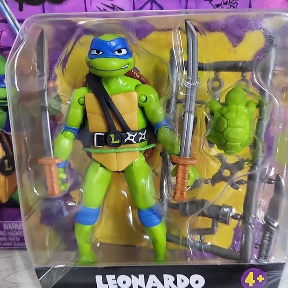 2023 TMNT‎ Teenage Mutant Ninja Turtles Playmates Leonardo Mutant Mayhem Figure - Picture 4 of 5